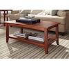 Alaterre Furniture Shaker Cottage 42" Coffee Table, Cherry ASCA1160